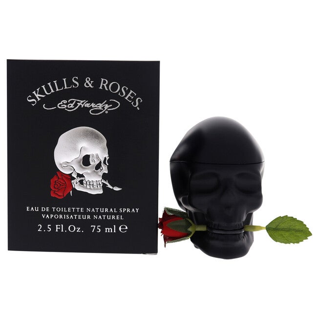 Ed Hardy Skulls and Roses by Christian Audigier for Men - 2.5 oz EDT Spray, NA, hi-res image number null