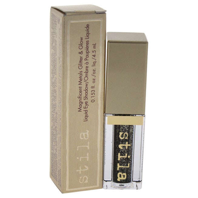 Magnificent Metals Glitter & Glow Liquid Eye Shadow - Molten Midnight by Stila for Women - 0.15 oz Eyeshadow, NA, hi-res image number null