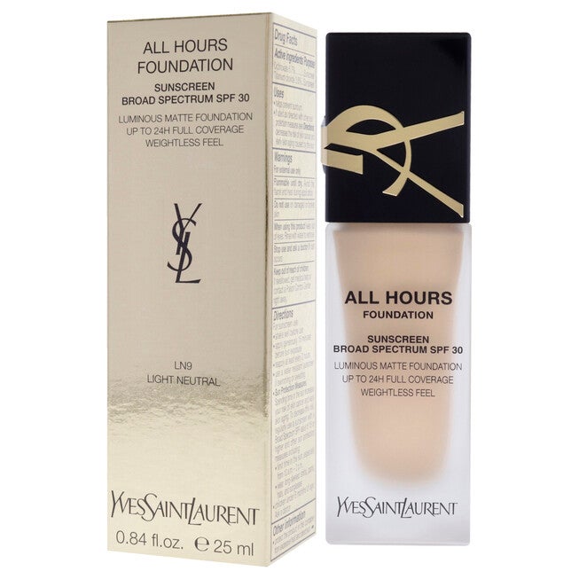 All Hours Foundation SPF 30 - LN9 Light Neutral by Yves Saint Laurent for Women - 0.84 oz Foundation, See Description, alternate image number 3