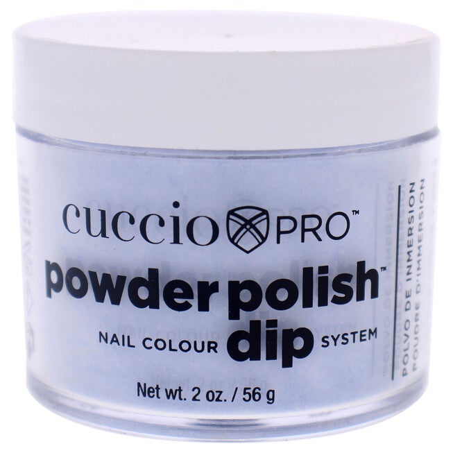Pro Powder Polish Nail Colour Dip System - Baby Blue Glitter by Cuccio Colour for Women - 1.6 oz Nail Powder, NA, hi-res image number null