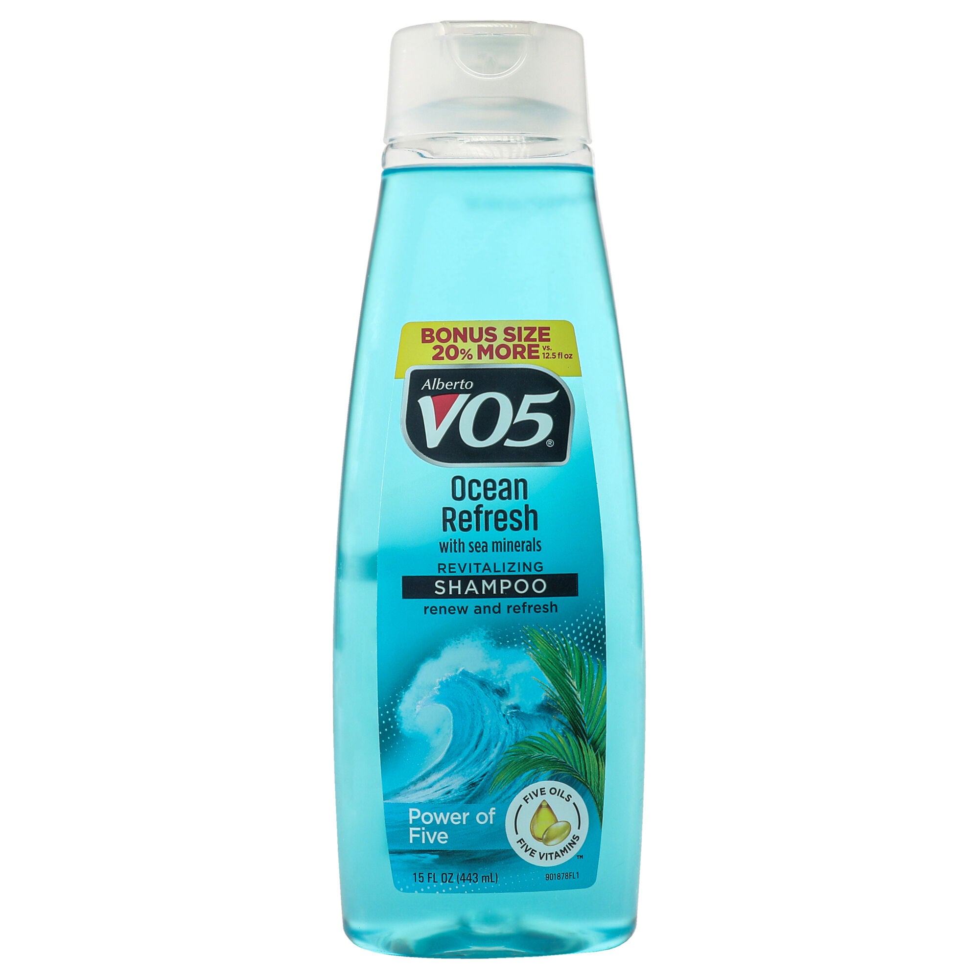 Revitalizing Ocean Refresh Shampoo by Alberto VO5 for Unisex - 15 oz Shampoo, See Description, hi-res image number 0