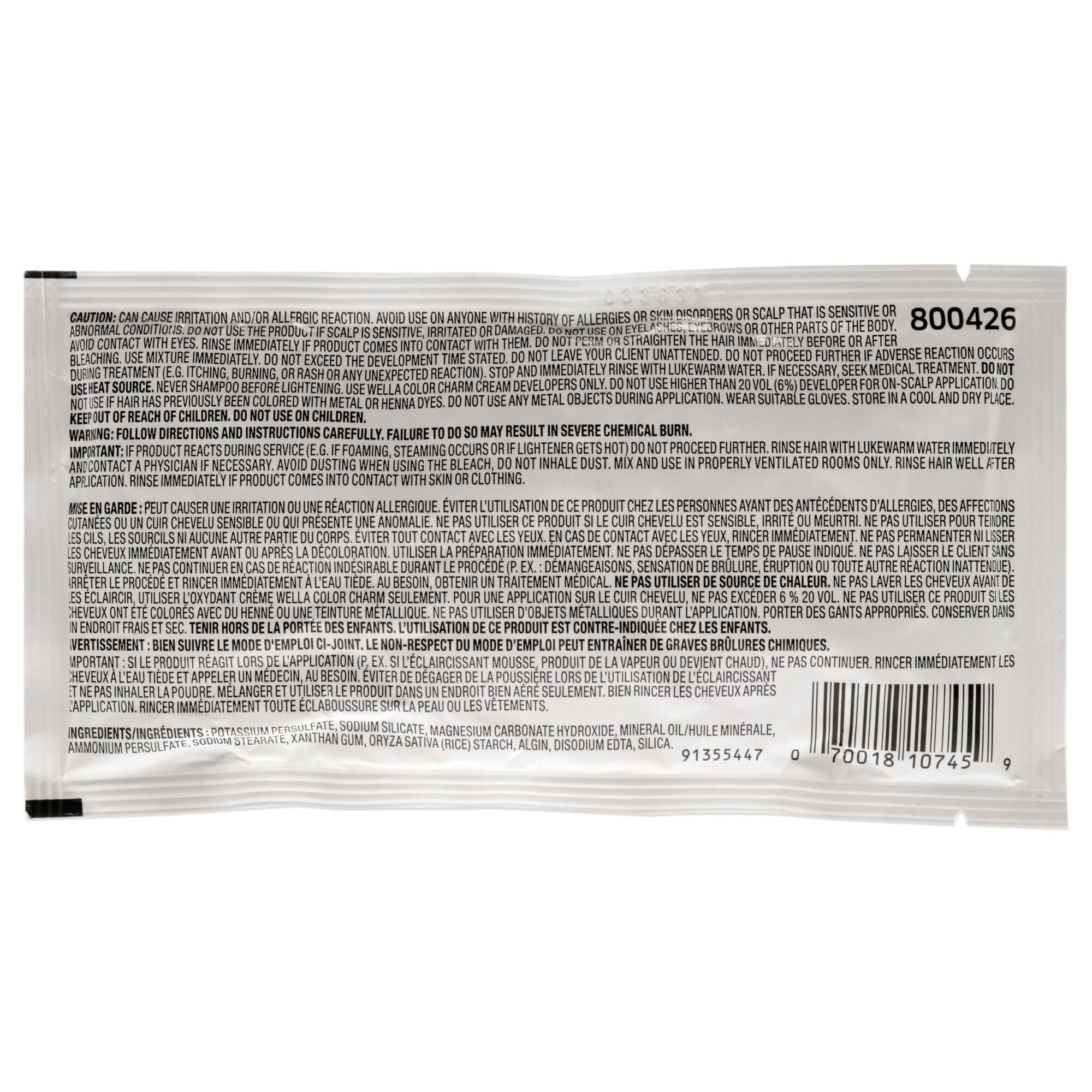 Color Charm Powder Lightener by Wella for Unisex - 1.1 oz Lightener, See Description, alternate image number 1