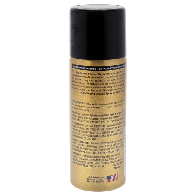 High Beams Intense Temporary Spray - 20 Black by Salon Grafix for Unisex - 2.7 oz Hair Color, NA, alternate image number null