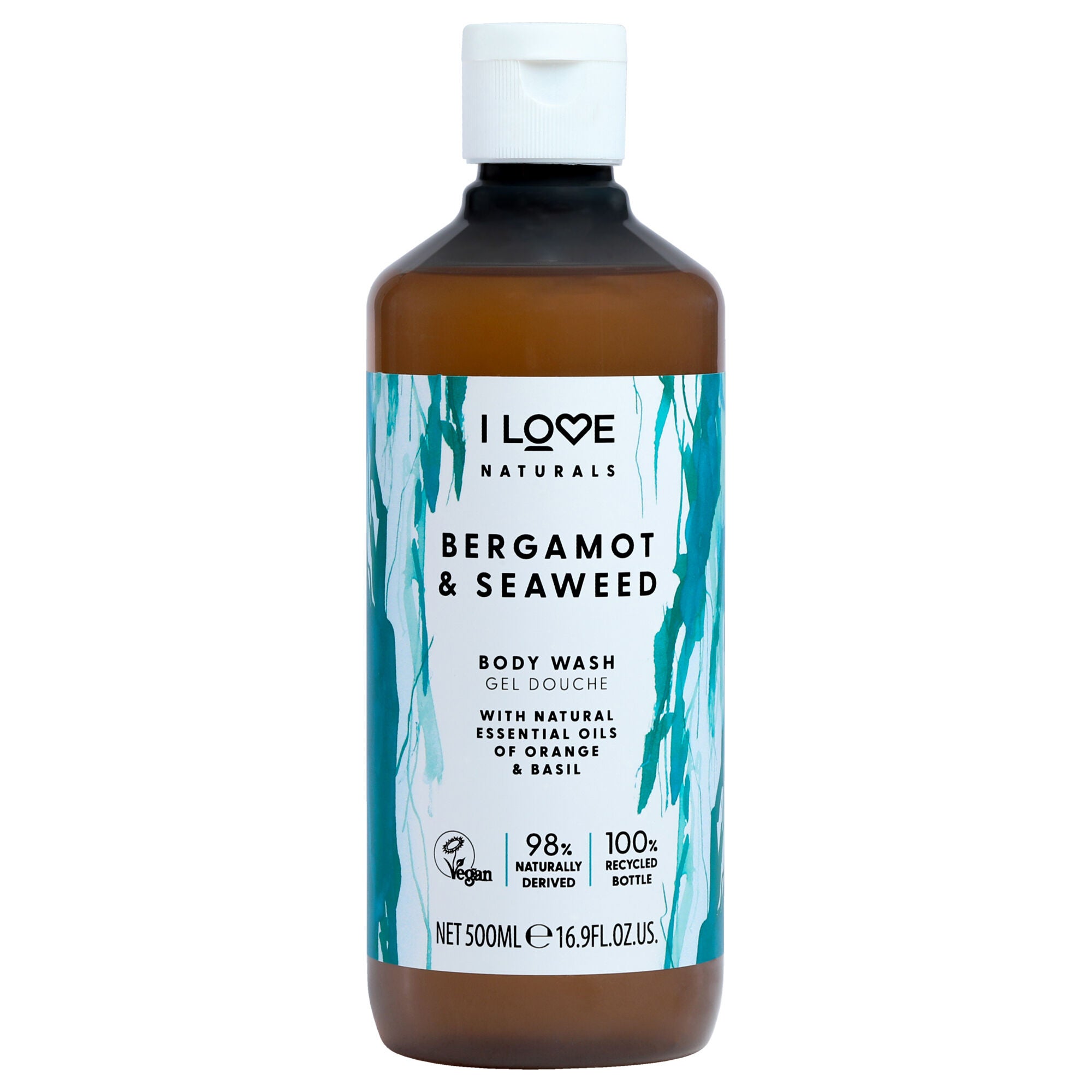 Naturals Body Wash - Bergamot and Seaweed by I Love Cosmetics for Women - 16.9 oz Body Wash, See Description, hi-res image number 0