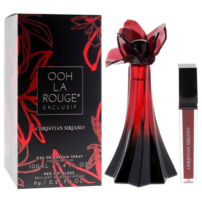 Ooh La Rouge Exclusif by Christian Siriano for Women - 2 Pc Gift Set 3.4oz EDP Spray, 0.21oz Lip Gloss - Red, NA, alternate image number null
