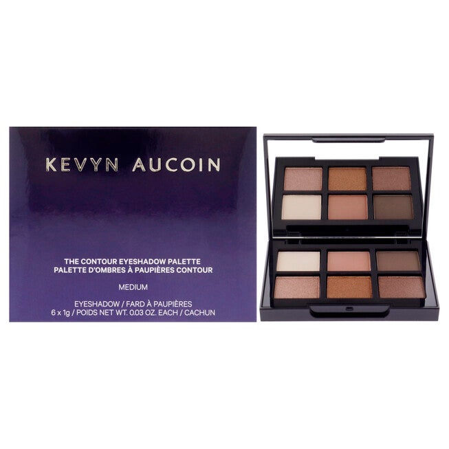 The Contour Eyeshadow Palette - Medium by Kevyn Aucoin for Women - 0.18 oz Eye Shadow, NA, hi-res image number null