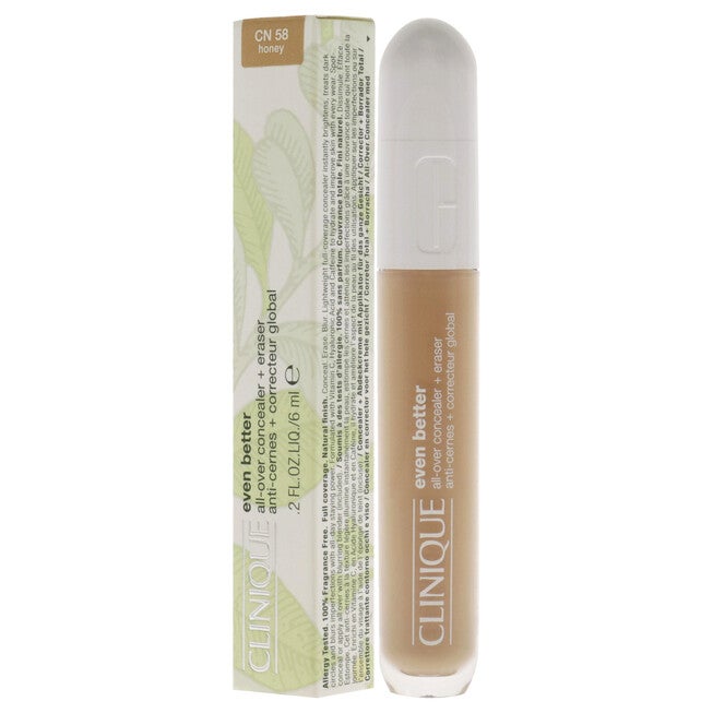 Even Better All-Over Concealer Plus Eraser - CN 58 Honey by Clinique for Women - 0.2 oz Concealer, , alternate image number null