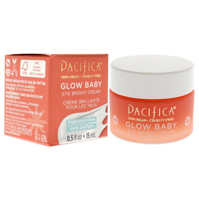 Glow Baby Eye Bright Cream by Pacifica for Unisex - 0.5 oz Cream, NA, alternate image number null