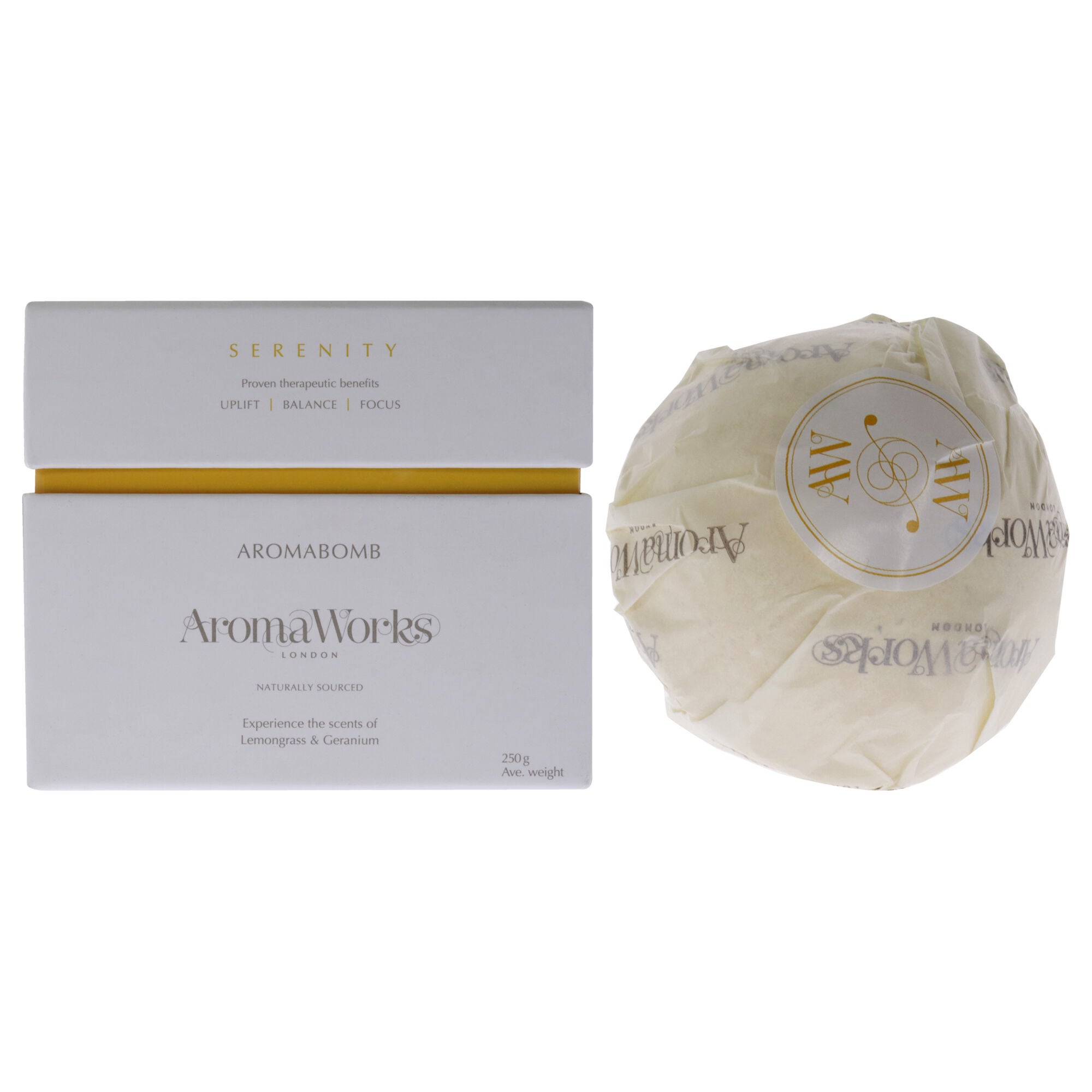 Serenity AromaBomb Single by Aromaworks for Unisex - 8.81 oz Bath Bomb, See Description, hi-res image number 0