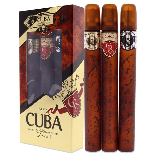 Cuba Trio 1 by Cuba for Men - 3 Pc Gift Set 1.17oz Cuba Gold EDT Spray, 1.17oz Cuba Royal EDT Spray, 1.17oz Cuba VIP EDT Spray, See Description, alternate image number 3