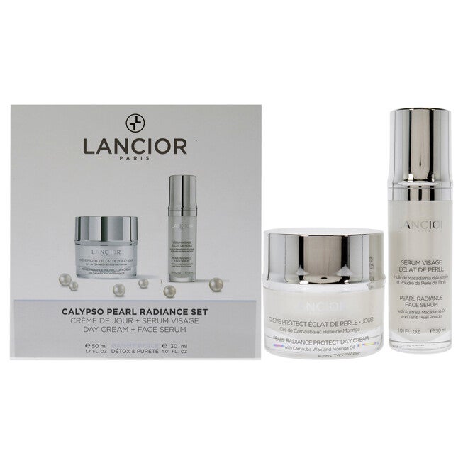 Pearl Radiance Calypso Set by Lancior for Unisex - 2 Pc 1.01oz Pearl Radiance Sublime Face Serum, 1.7oz Pearl Radiance Protect Day Cream, NA, hi-res image number null