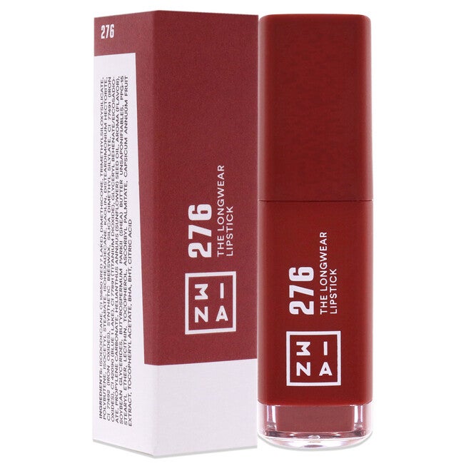 The Longwear Lipstick - 276 Chestnut Brown by 3INA for Women - 0.20 oz Lipstick, , alternate image number null