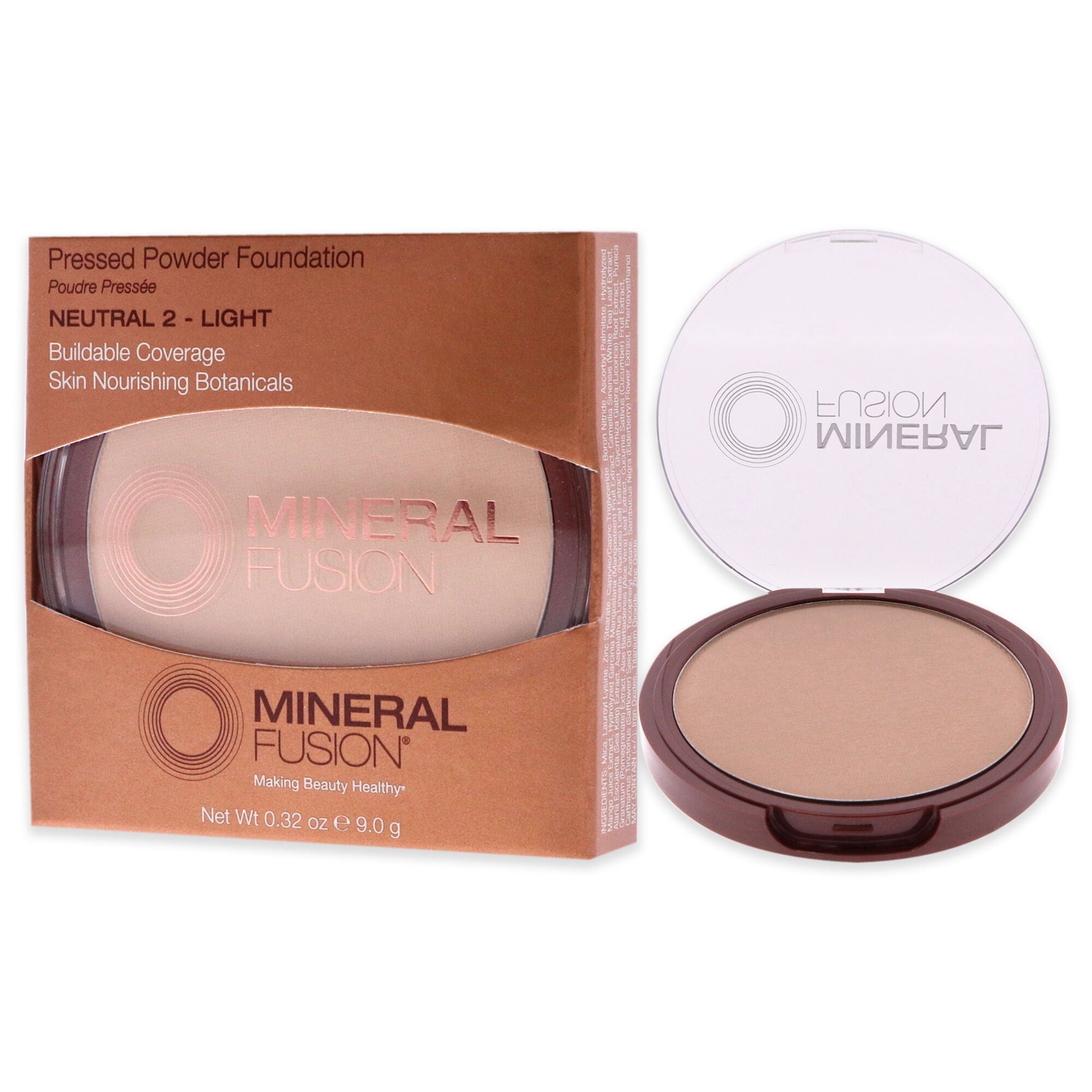 Pressed Powder Foundation - 02 Neutral by Mineral Fusion for Women - 0.32 oz Foundation, , alternate image number 7