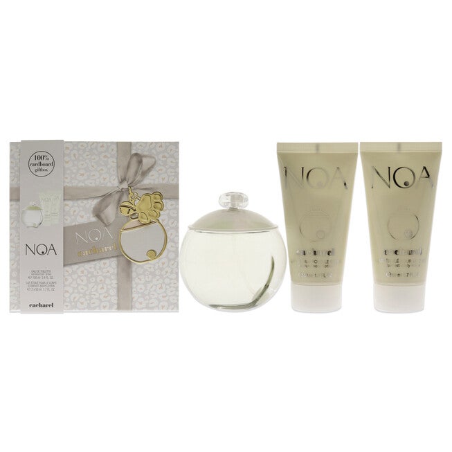 Noa by Cacharel for Women - 3 Pc Gift Set 3.4oz EDT Spray, 2 x 1.7oz Perfumed Stardust Body Lotion, NA, hi-res image number null