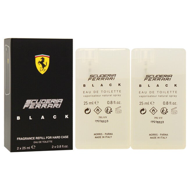 Ferrari Black Fragrance Refill For Hard Case by Ferrari for Men - 2 x 0.8 oz EDT Spray (Refill), See Description, alternate image number 2
