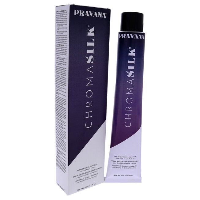 ChromaSilk Creme Hair Color - 6.11 Dark Intense Ash Blonde by Pravana for Unisex - 3 oz Hair Color, , alternate image number null