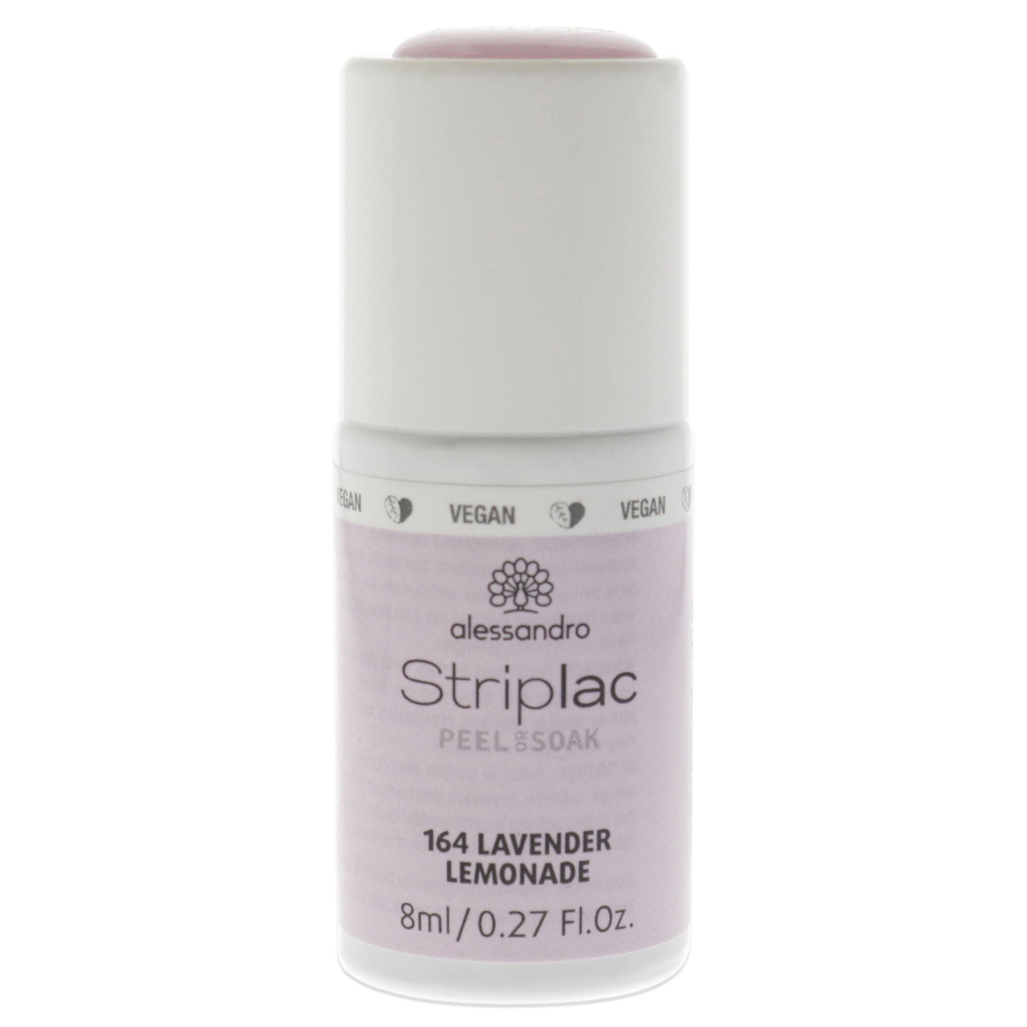 Striplac Peel or Soak - 164 Lavender Lemonade by Alessandro for Women - 0.27 oz Nail Polish, See Description, hi-res image number 0