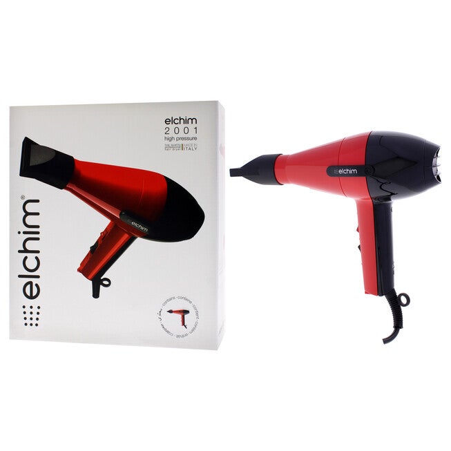 2001 Classic Hair Dryer - Red-Black by Elchim for Women - 1 Pc Hair Dryer, NA, alternate image number null