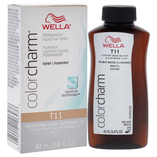 Color Charm Permanent Toner - T11 Lightest Beige Blonde by Wella for Unisex - 1.4 oz Toner, See Description, alternate image number 2