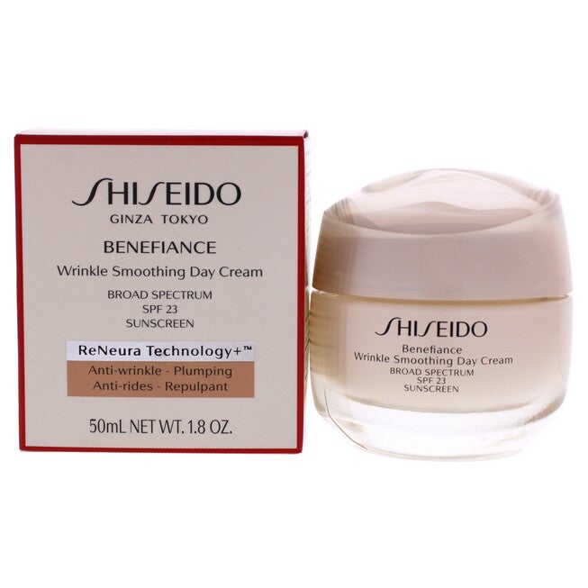 Benefiance Wrinkle Smoothing Day Cream SPF 23 by Shiseido for Unisex - 1.8 oz Cream, NA, hi-res image number null