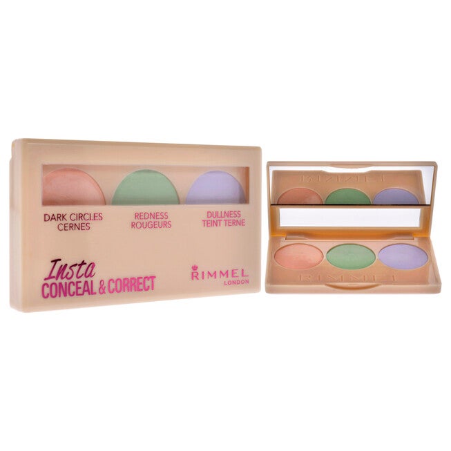 Insta Conceal and Correct Concealer Palette - Universal by Rimmel London for Women - 0.29 oz Makeup, NA, alternate image number null