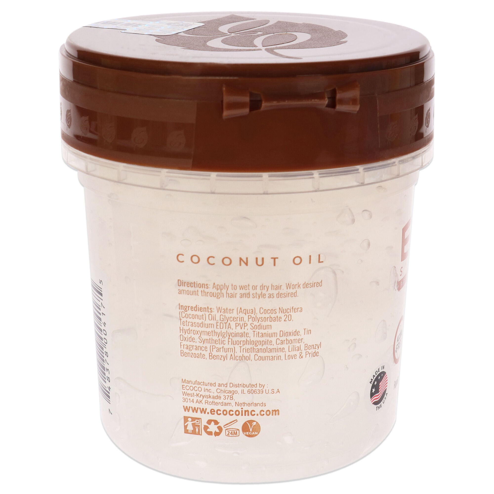 Eco Style Gel - Coconut Oil by Ecoco for Unisex - 8 oz Gel, See Description, alternate image number 1