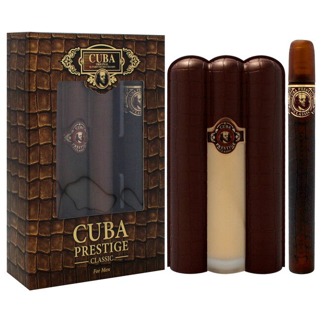Cuba Prestige Classic by Cuba for Men - 2 Pc Gift Set 3oz EDT Spray, 1.17oz EDT Spray, NA, alternate image number null