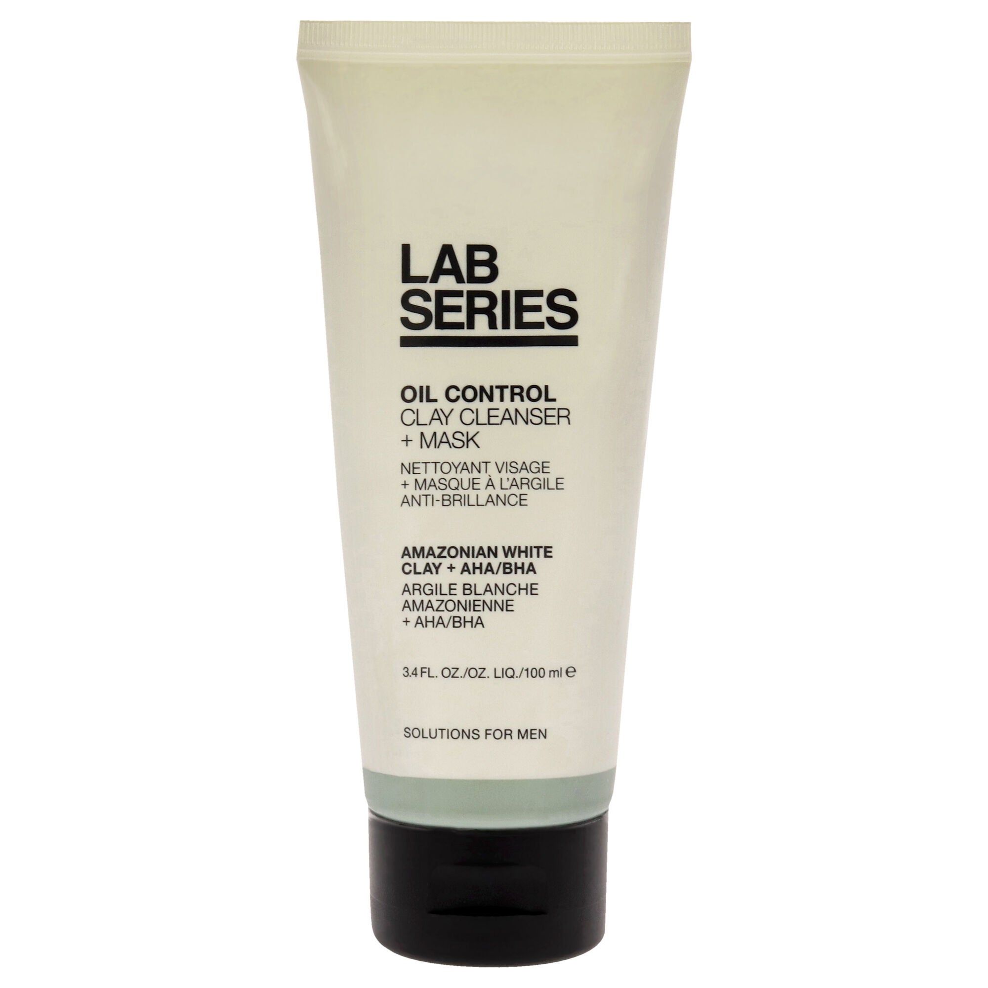 Oil Control Clay Cleanser Plus Mask by Lab Series for Men - 3.4 oz Mask, See Description, hi-res image number 0