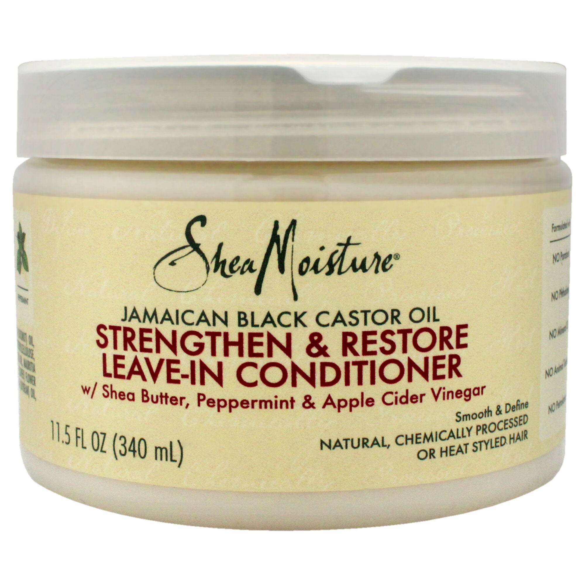 Jamaican Black Castor Oil Strengthen and Grow Leave-In Conditioner by Shea Moisture for Unisex - 11 oz Conditioner, See Description, hi-res image number 0