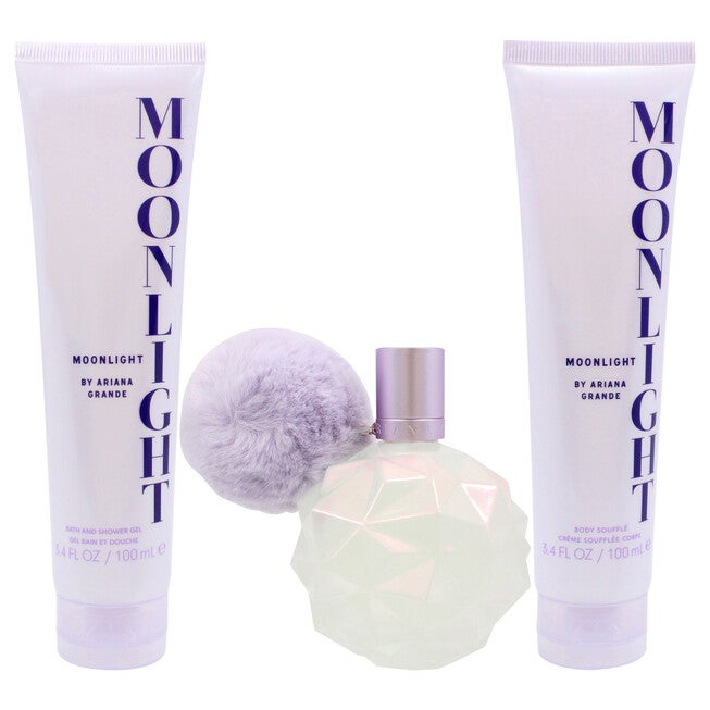 Moonlight by Ariana Grande for Women - 3 Pc Gift Set 3.4oz EDP Spray, 3.4oz Body Souffle, 3.4oz Shower Gel, , alternate image number null