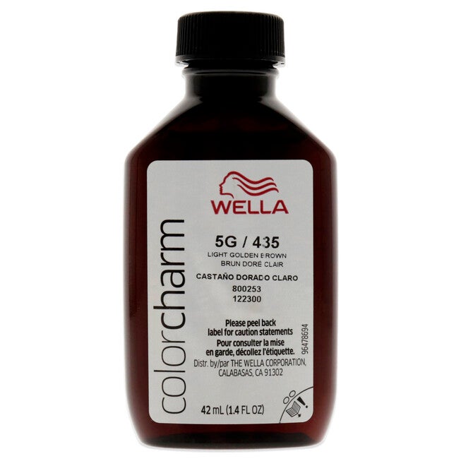Color Charm Permanent Liquid Hair Color - 435 5G Light Golden Brown by Wella for Unisex - 1.42 oz Hair Color, NA, alternate image number null