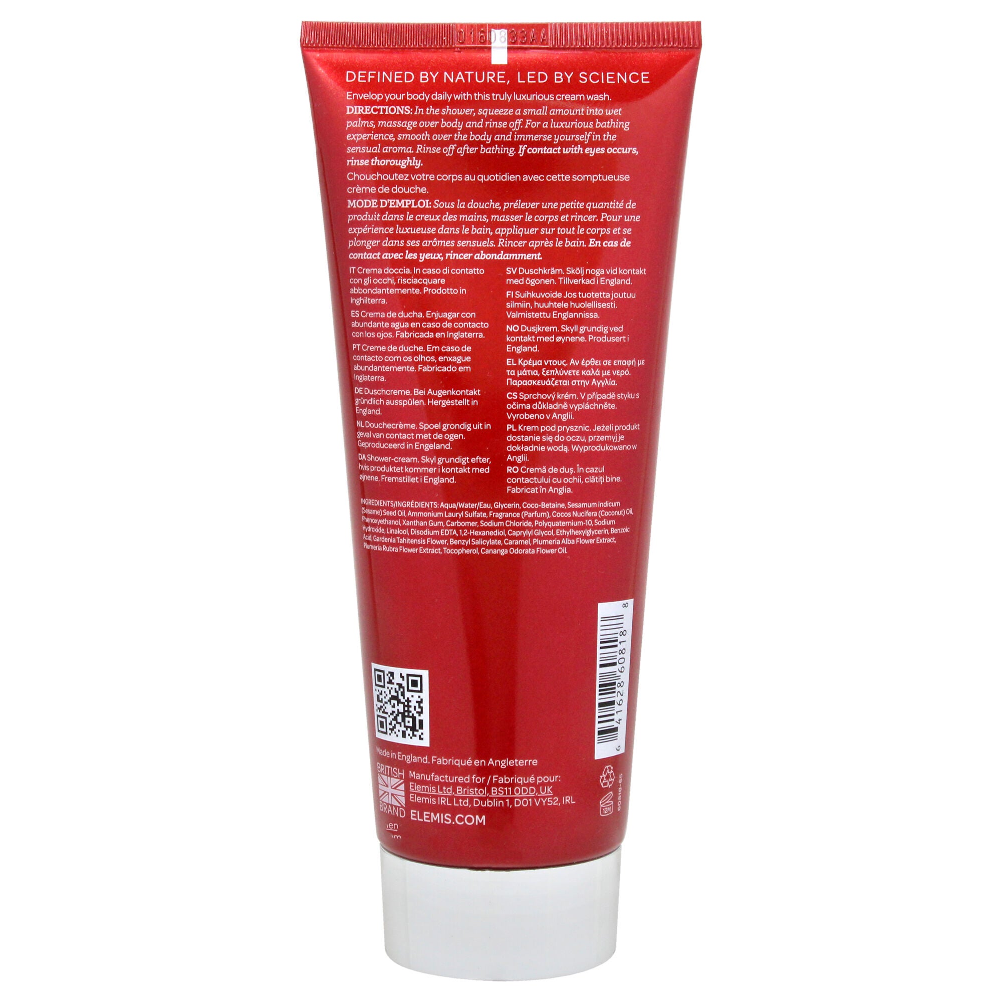 Frangipani Monoi Shower Cream by Elemis for Unisex - 6.7 oz Shower Cream, See Description, alternate image number 2