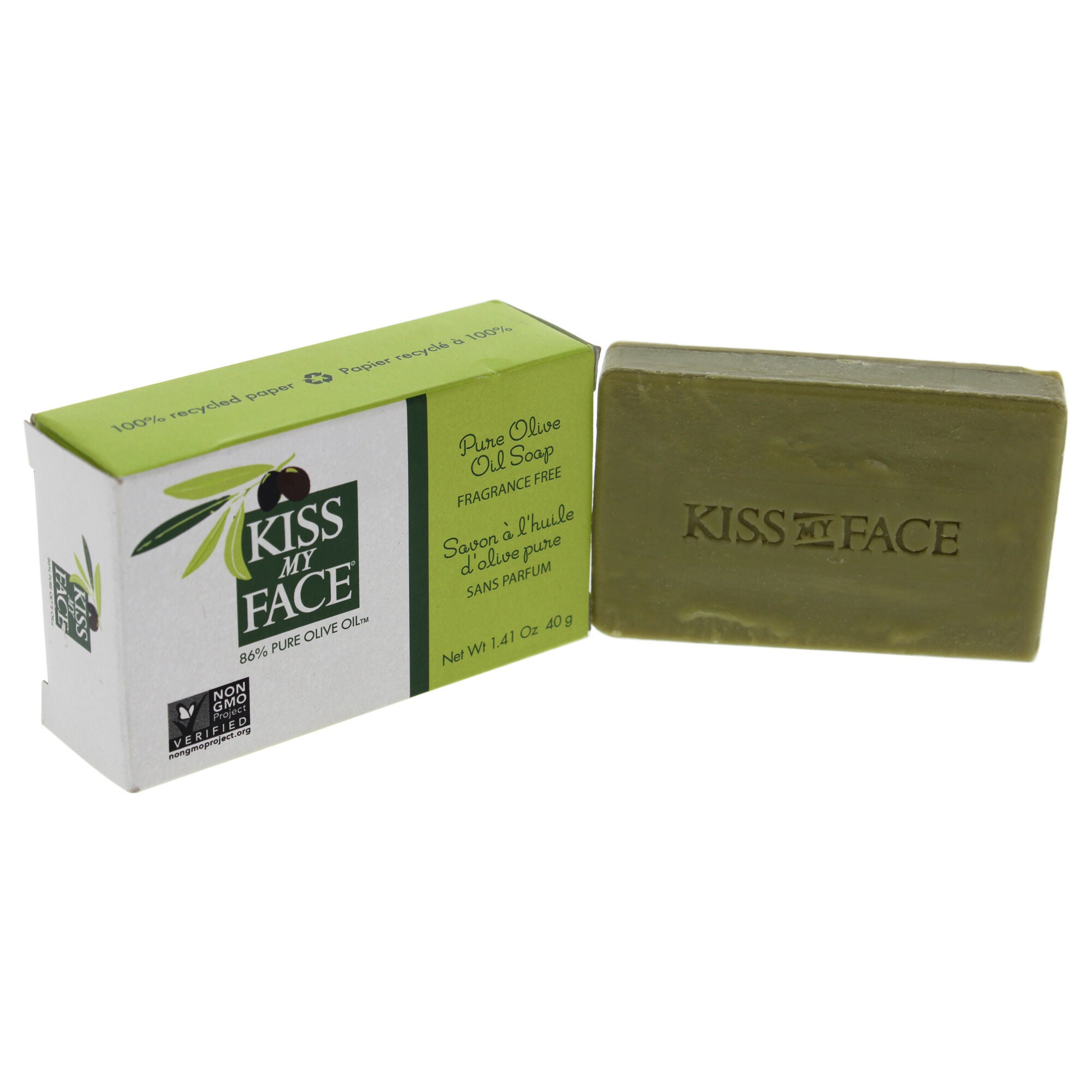 Pure Olive Oil Bar Soap by Kiss My Face for Unisex - 1.41 oz Soap, , alternate image number 7