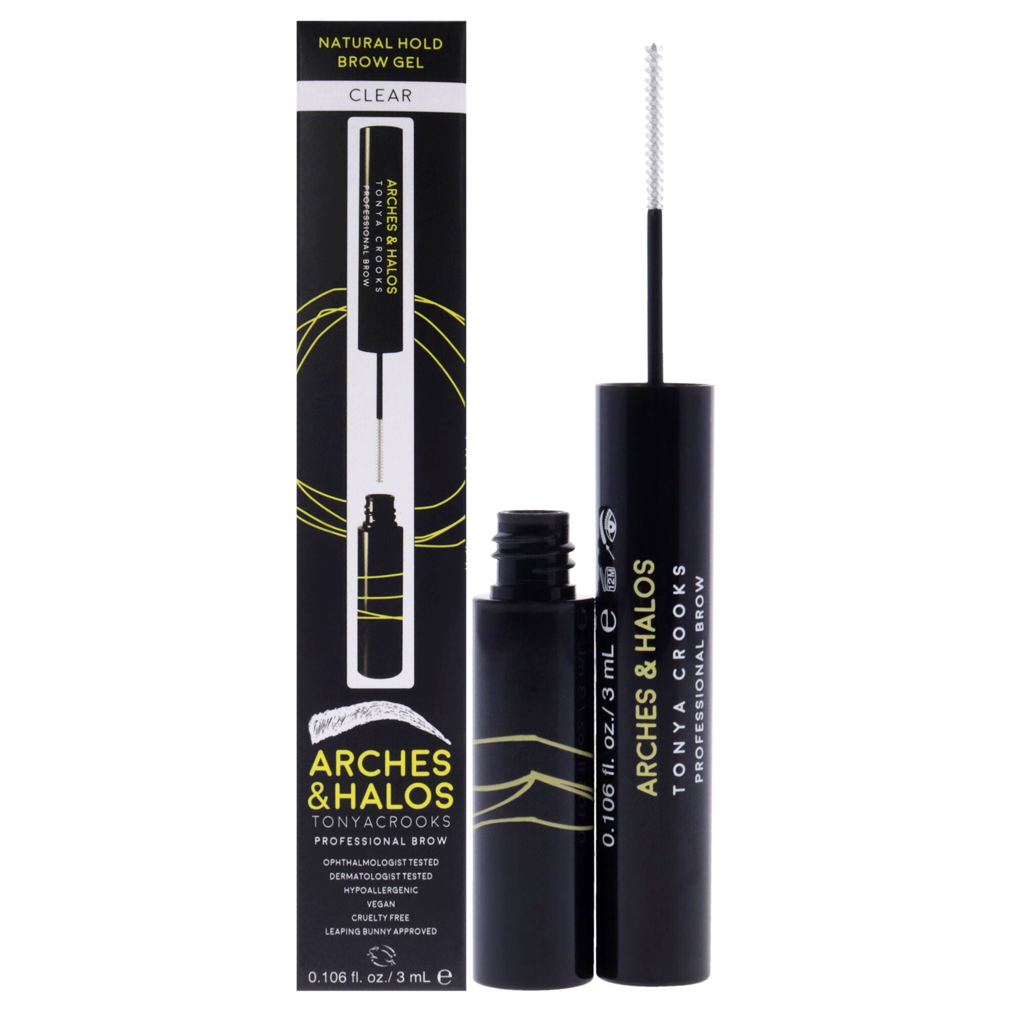 Natural Hold Brow Gel - Clear by Arches and Halos for Women - 0.106 oz Gel, See Description, hi-res image number 0