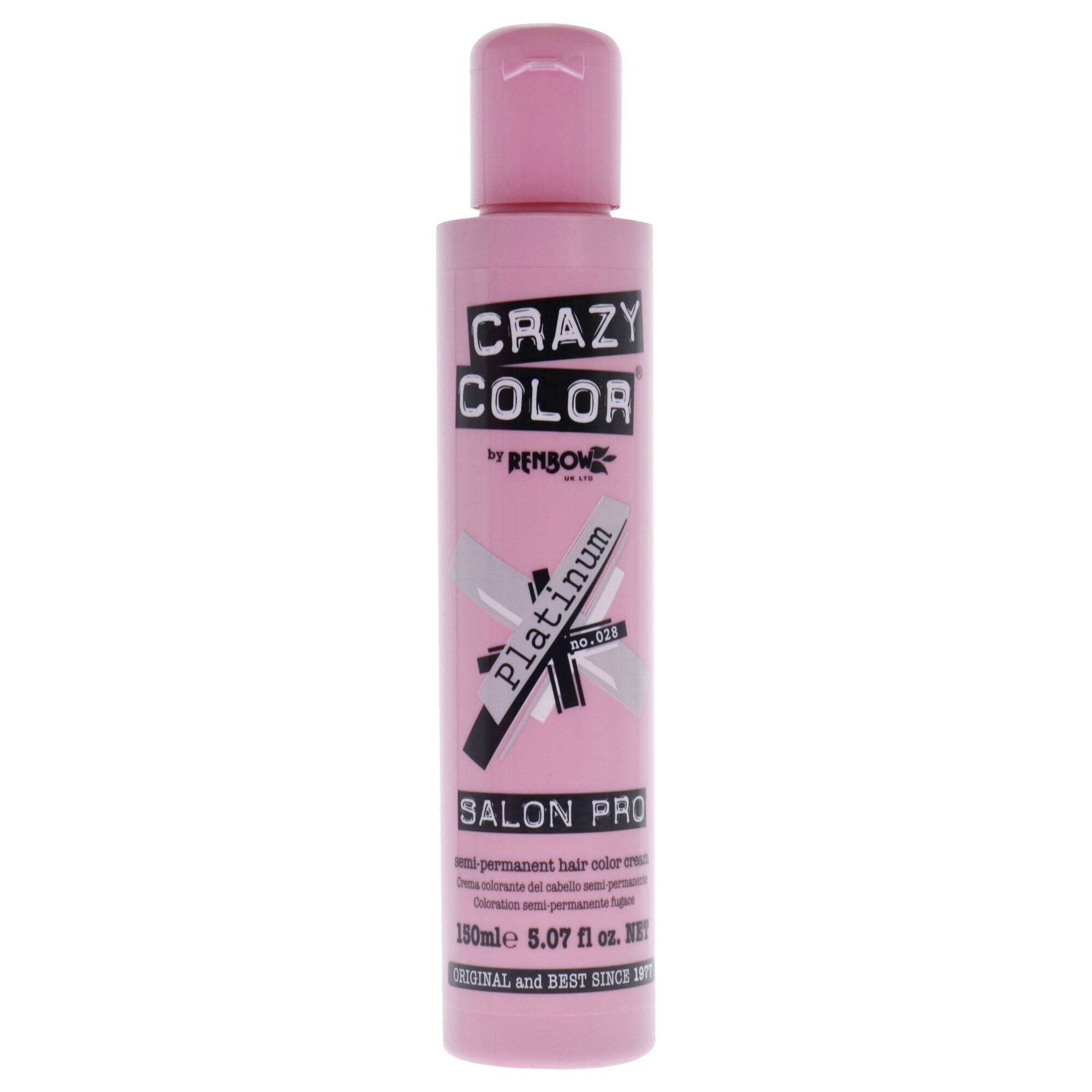 Crazy Color Salon Pro Semi Permanent Hair Color - 028 Platinum by Crazy Color for Women - 5.07 oz Hair Color, , alternate image number 3