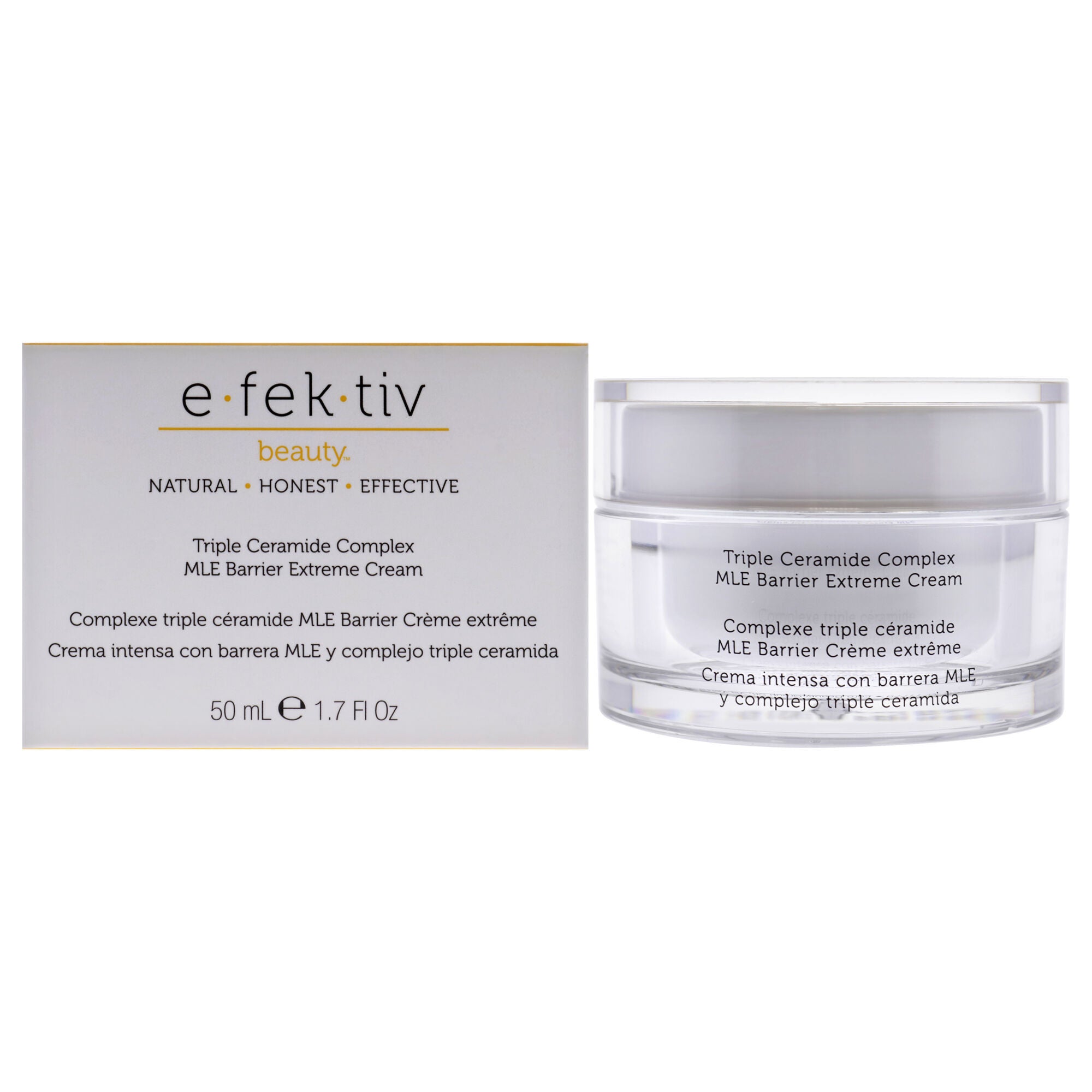Triple Ceramide Complex MLE Barrier Extreme Cream by e.fek.tiv for Unisex - 1.7 oz Cream, See Description, hi-res image number 0