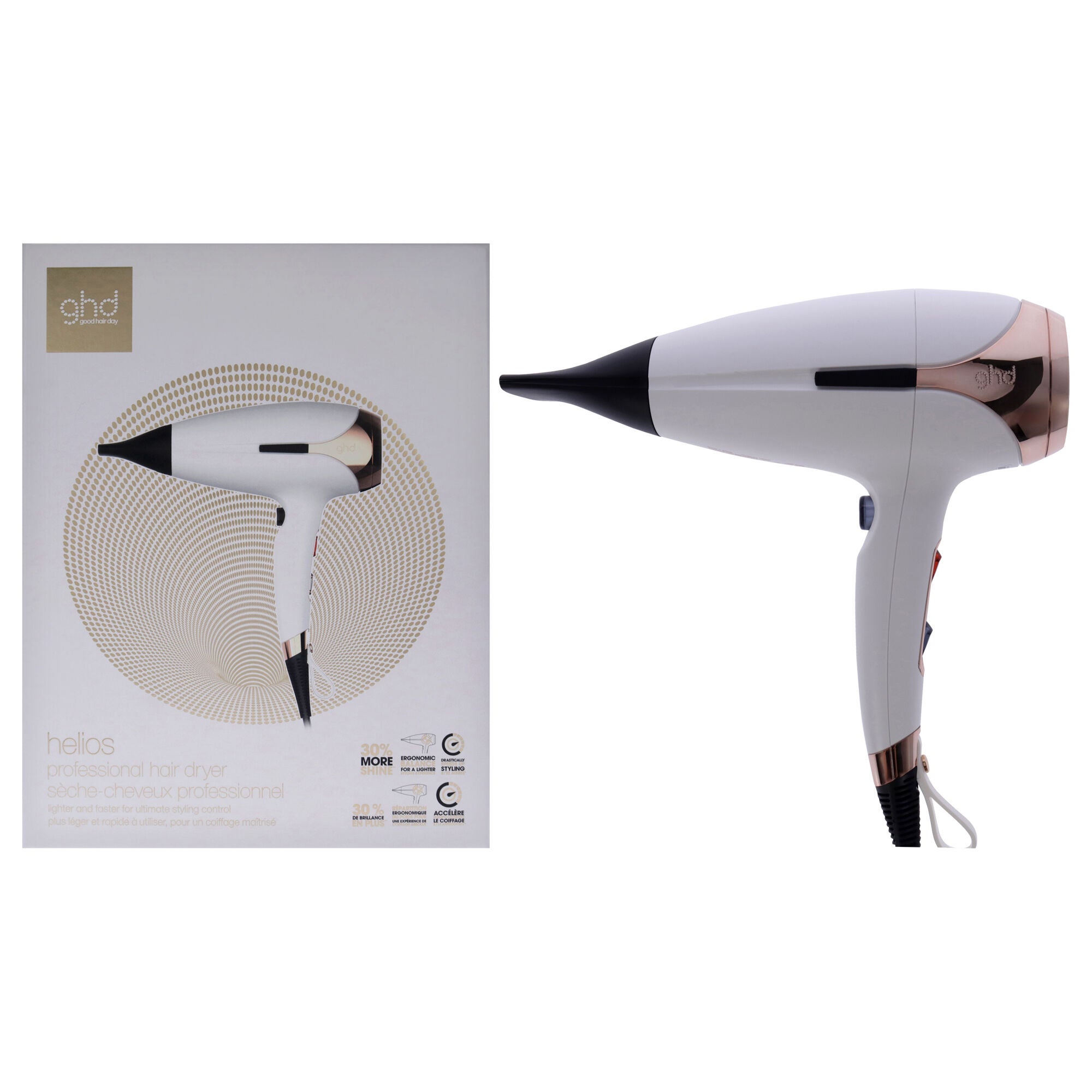 Helios 1875W Advanced Professional Hair Dryer - White by GHD for Women - 1 Pc Hair Dryer, See Description, hi-res image number 0