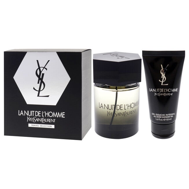 La Nuit De LHomme by Yves Saint Laurent for Men - 2 Pc Gift Set 3.3oz EDT Spray, 1.6oz Shower Gel, NA, alternate image number null