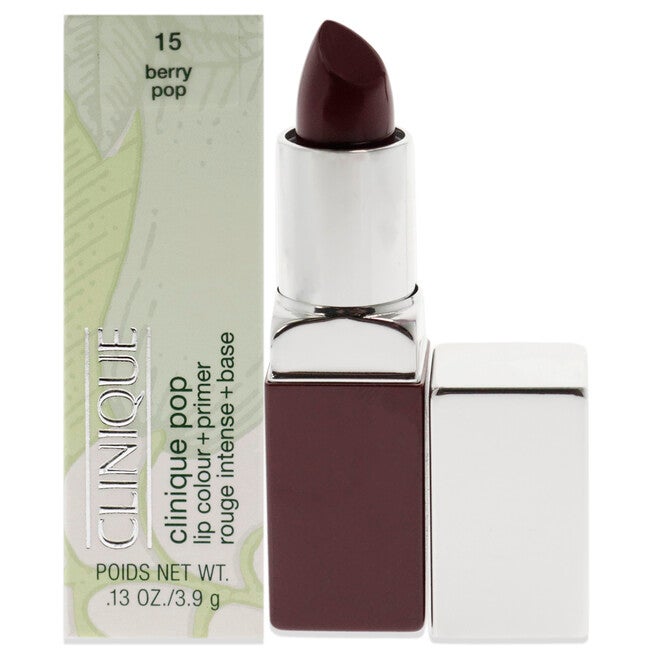 Clinique Pop Lip Colour Plus Primer - 15 Berry Pop by Clinique for Women - 0.13 oz Lipstick, NA, hi-res image number null