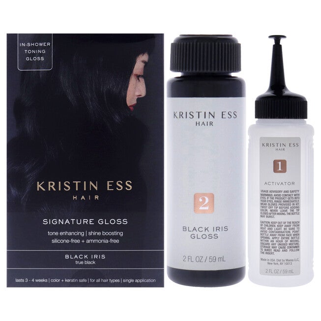 Signature Hair Gloss - Black Iris by Kristin Ess for Unisex - 1 Application Hair Color, NA, hi-res image number null