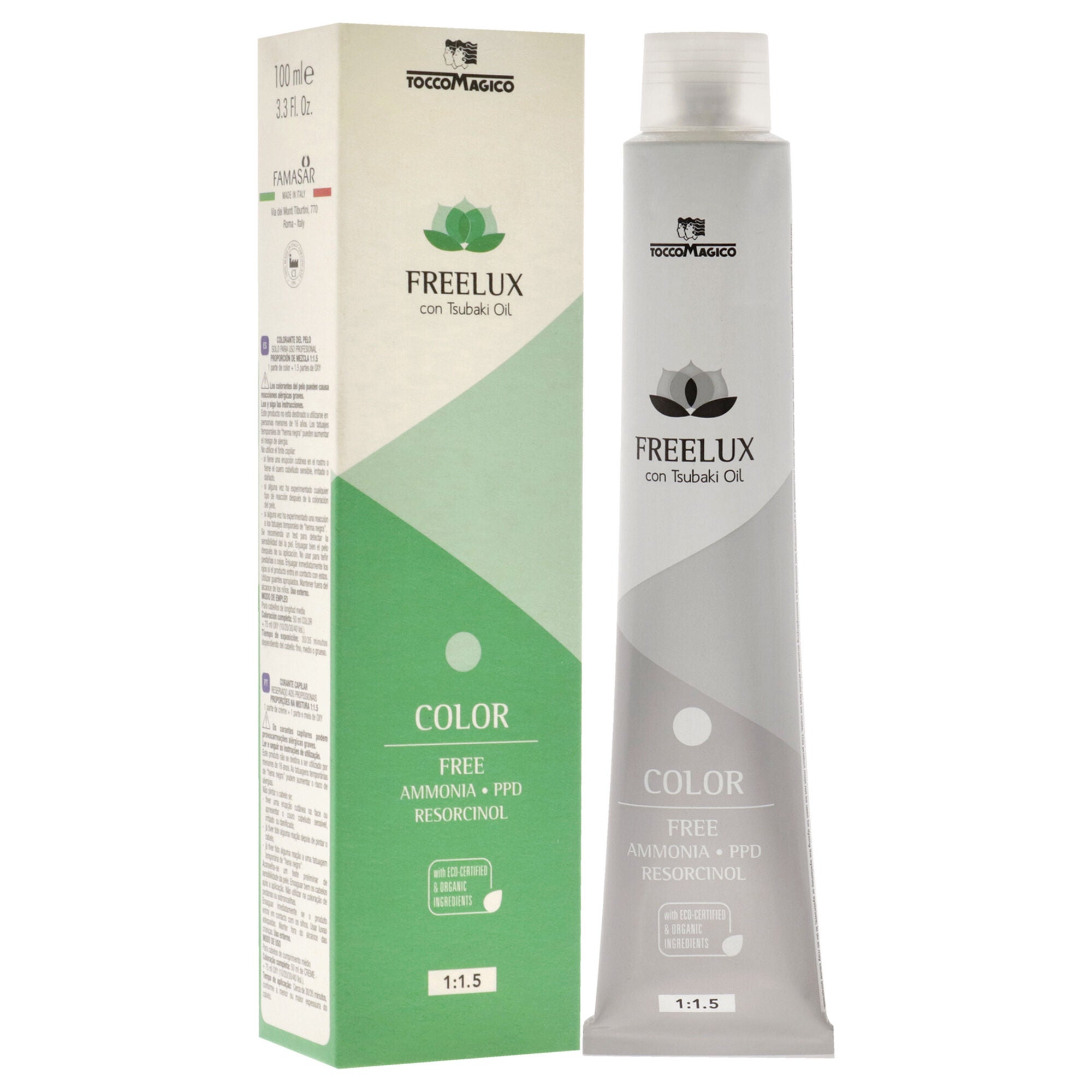 Freelux Permanet Hair Color - 10.01 Platinum Cool Blond by Tocco Magico for Unisex - 3.3 oz Hair Color, See Description, alternate image number 1