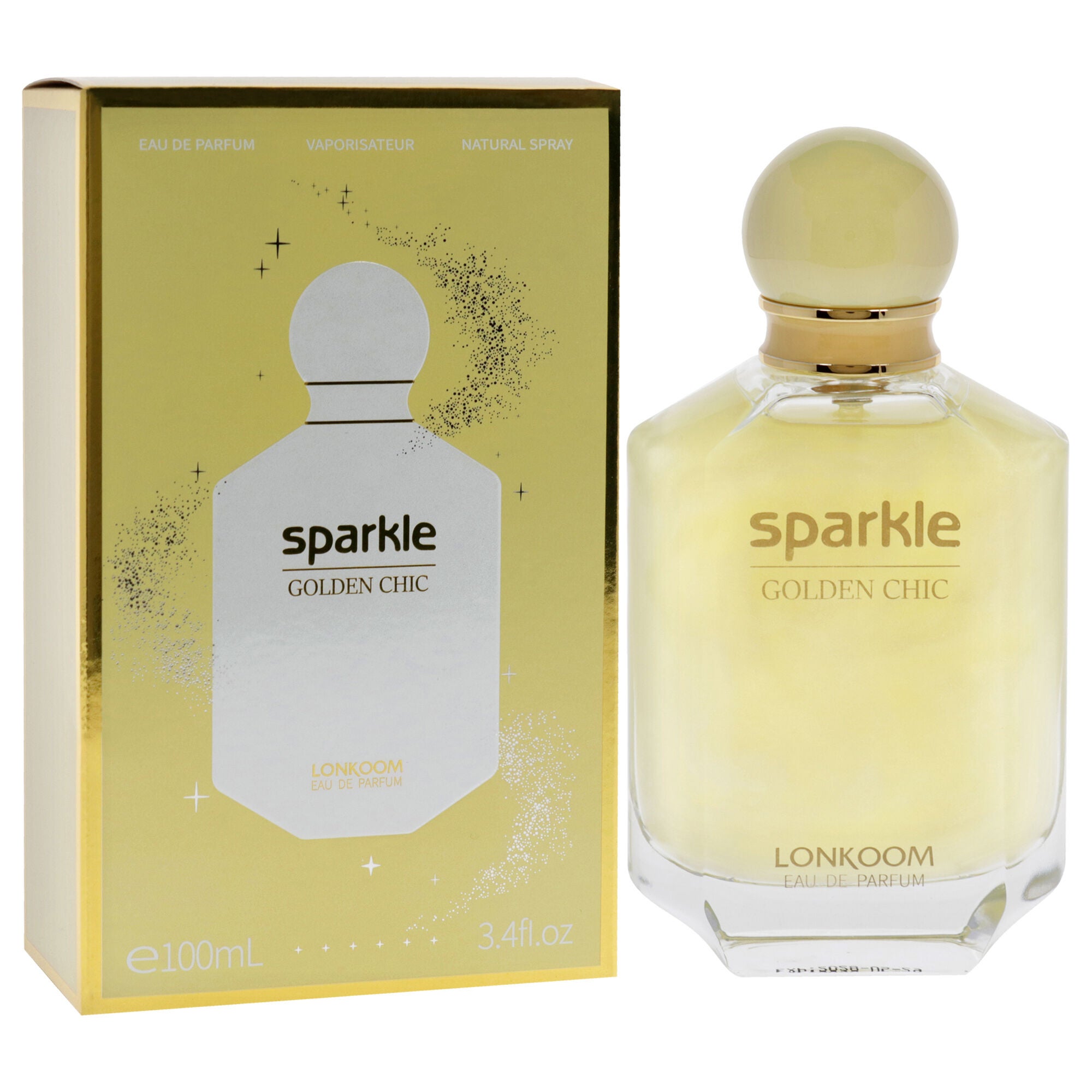 Sparkle Golden Chic by Lonkoom for Women - 3.4 oz EDP Spray, See Description, alternate image number 2