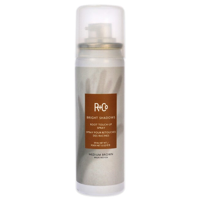 Bright Shadows Root Touch Up Spray - Medium Brown by R+Co for Unisex - 1.5 oz Hair Color, NA, hi-res image number null