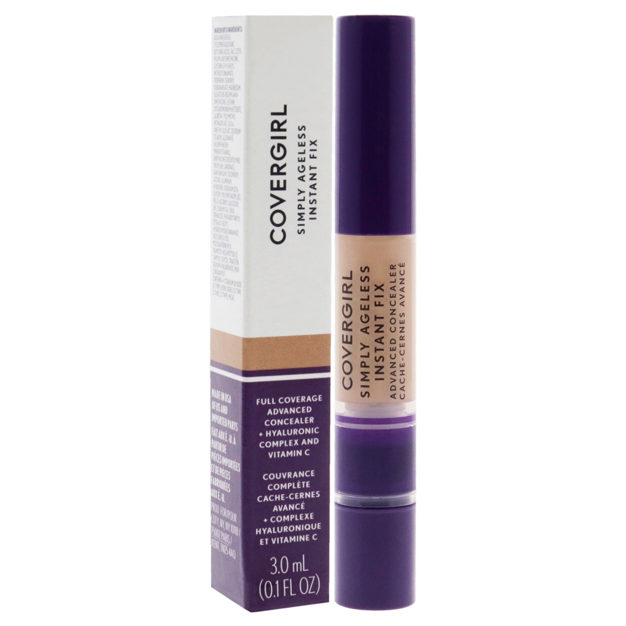 Simply Ageless Instant Fix Advanced Concealer - 360 Honey by CoverGirl for Women - 0.1 oz Concealer, See Description, alternate image number 1