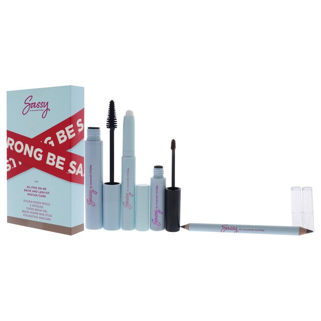 Breakup Collection All Eyes on me Brow and Lash Kit - Medium-Dark by Sassy by Savannah Chrisley for Women - 6 Pc Set, , alternate image number null