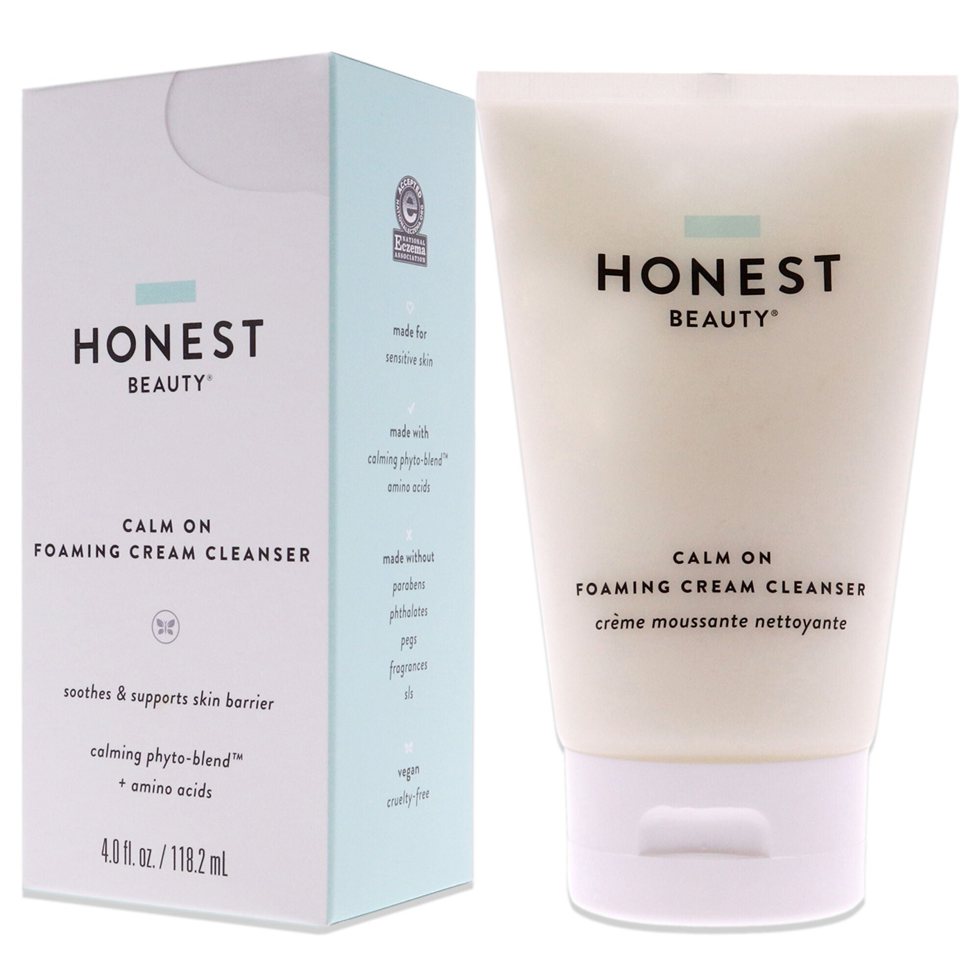 Calm on Foaming Cream Cleanser by Honest for Women - 4 oz Cleanser, See Description, alternate image number 3