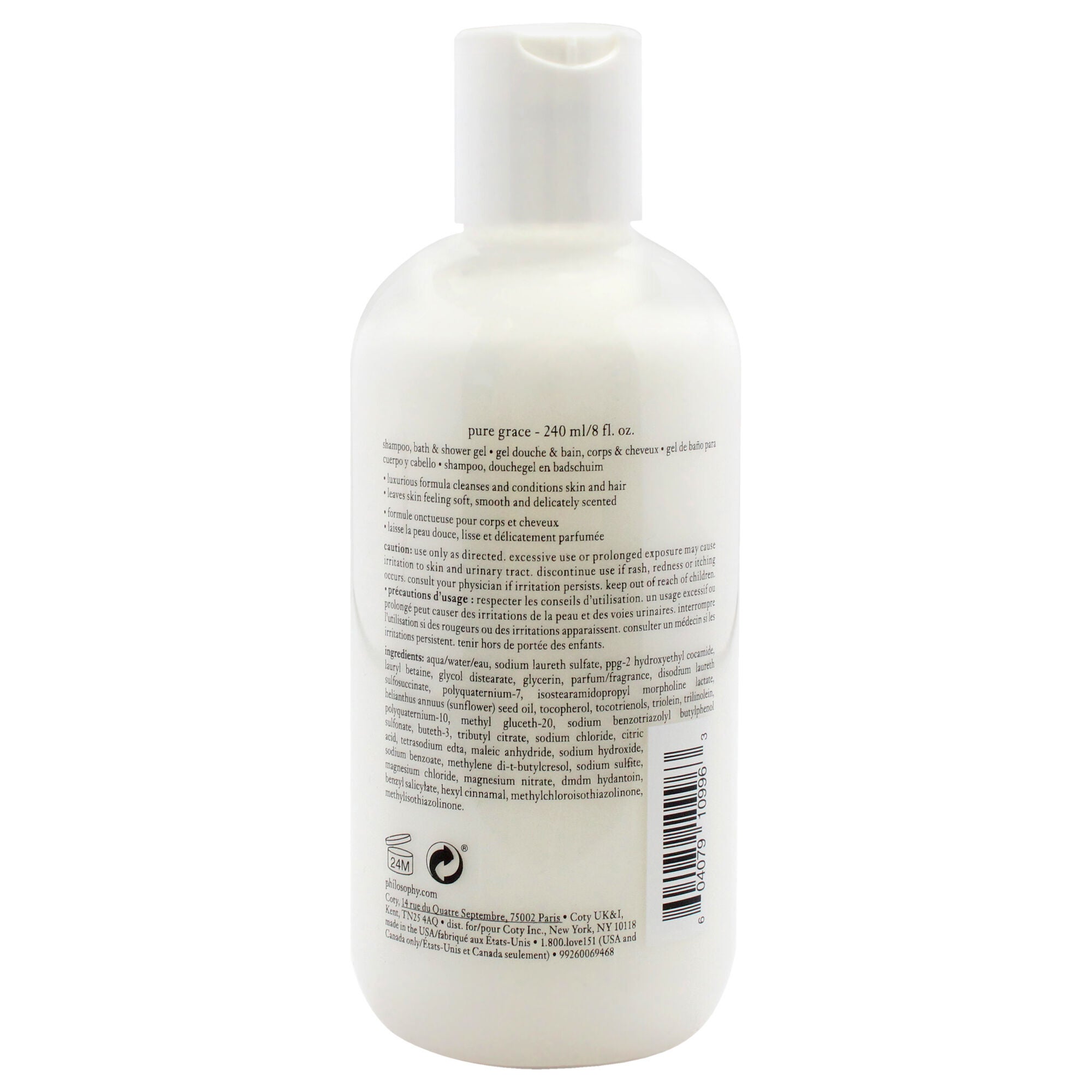 Pure Grace Shampoo Bath and Shower Gel by Philosophy for Unisex - 8 oz Shower Gel, See Description, alternate image number 2