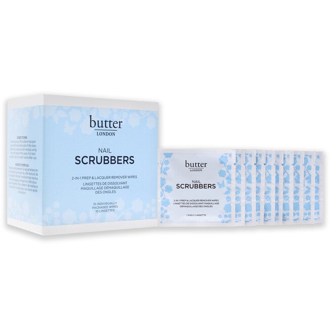 Nail Scrubbers by Butter London for Women - 10 Pc Wipes, NA, alternate image number null