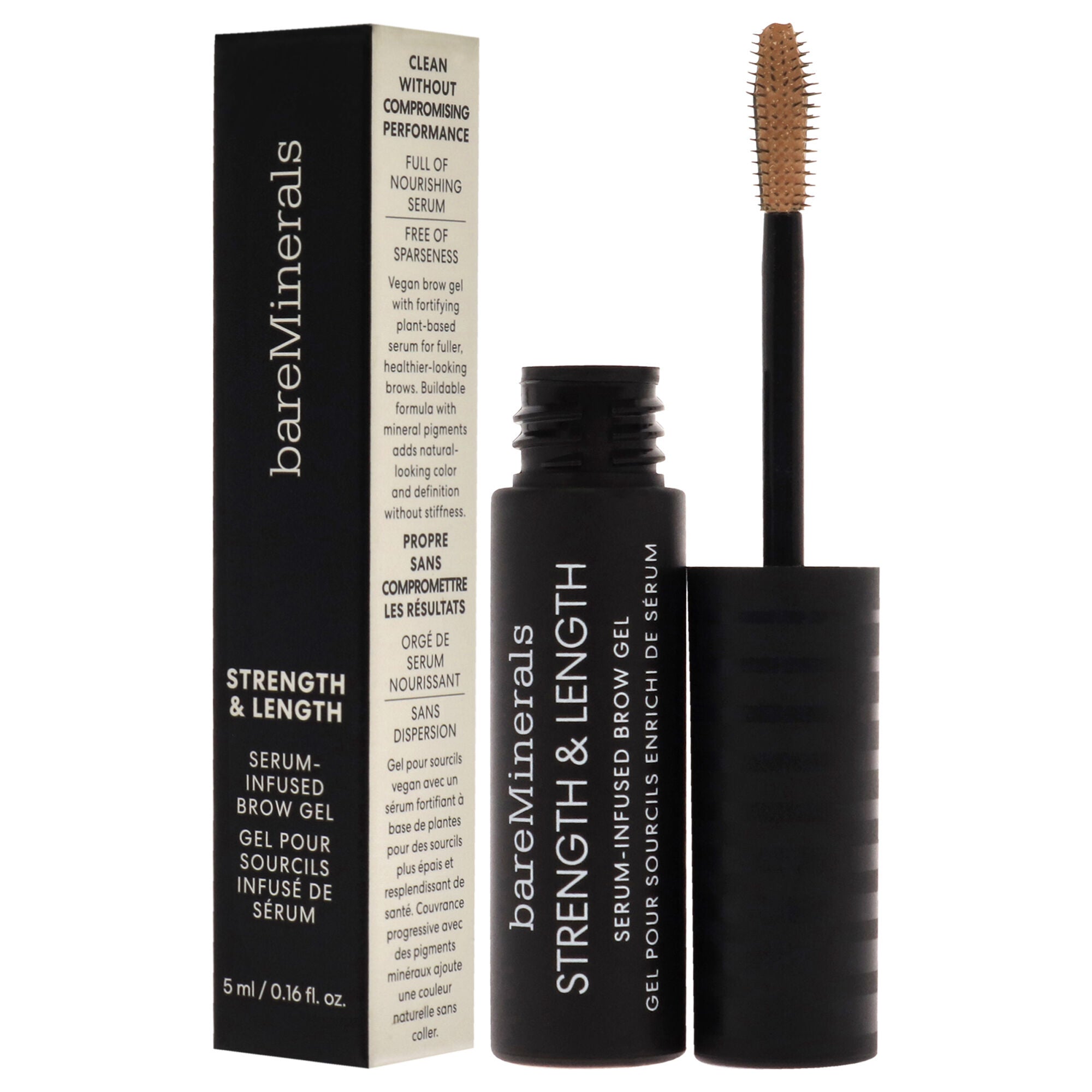Strength and Length Serum-Infused Brow Gel - Honey by bareMinerals for Women - 0.16 oz Brow Gel, See Description, alternate image number 3