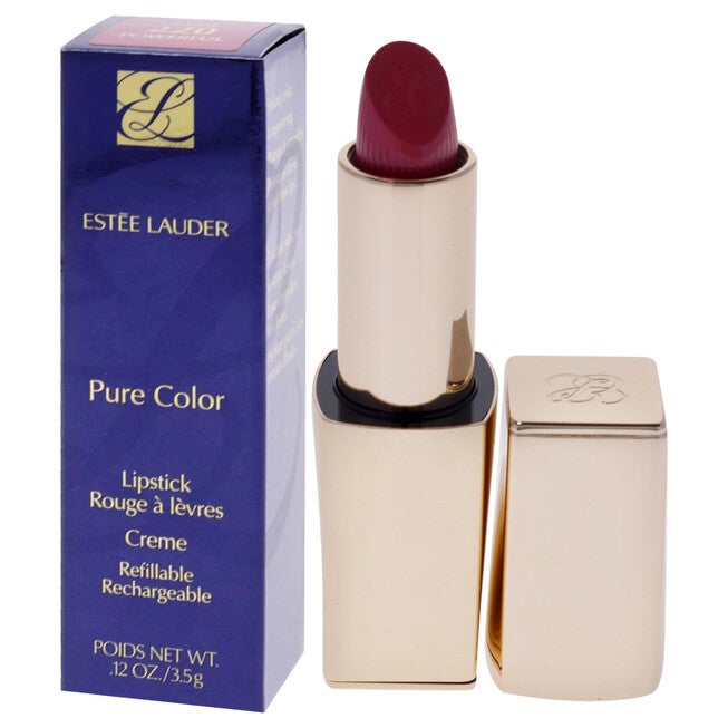 Pure Color Creme Lipstick - 220 Powerful by Estee Lauder for Women - 0.12 oz Lipstick (Refillable), NA, alternate image number null